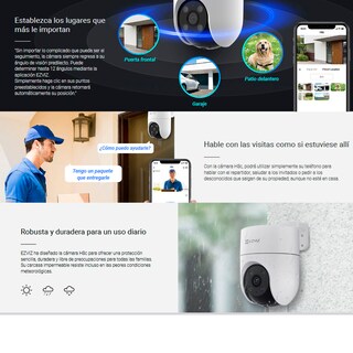 Foto 6 | Camara Ptz Wifi Cobertura 360° Vision Nocturna A Color Full Hd Ezviz