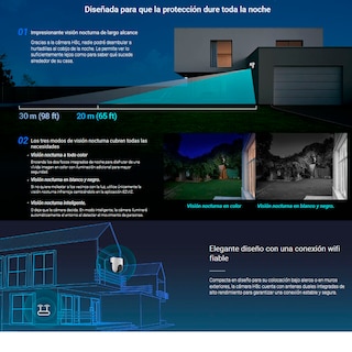 Foto 7 | Camara Ptz Wifi Cobertura 360° Vision Nocturna A Color Full Hd Ezviz