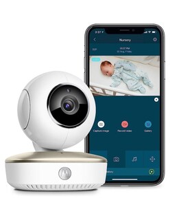Foto 4 | Cámara Monitora de Bebé Motorola Smart Nursery Blanca Portátil Wi-fi
