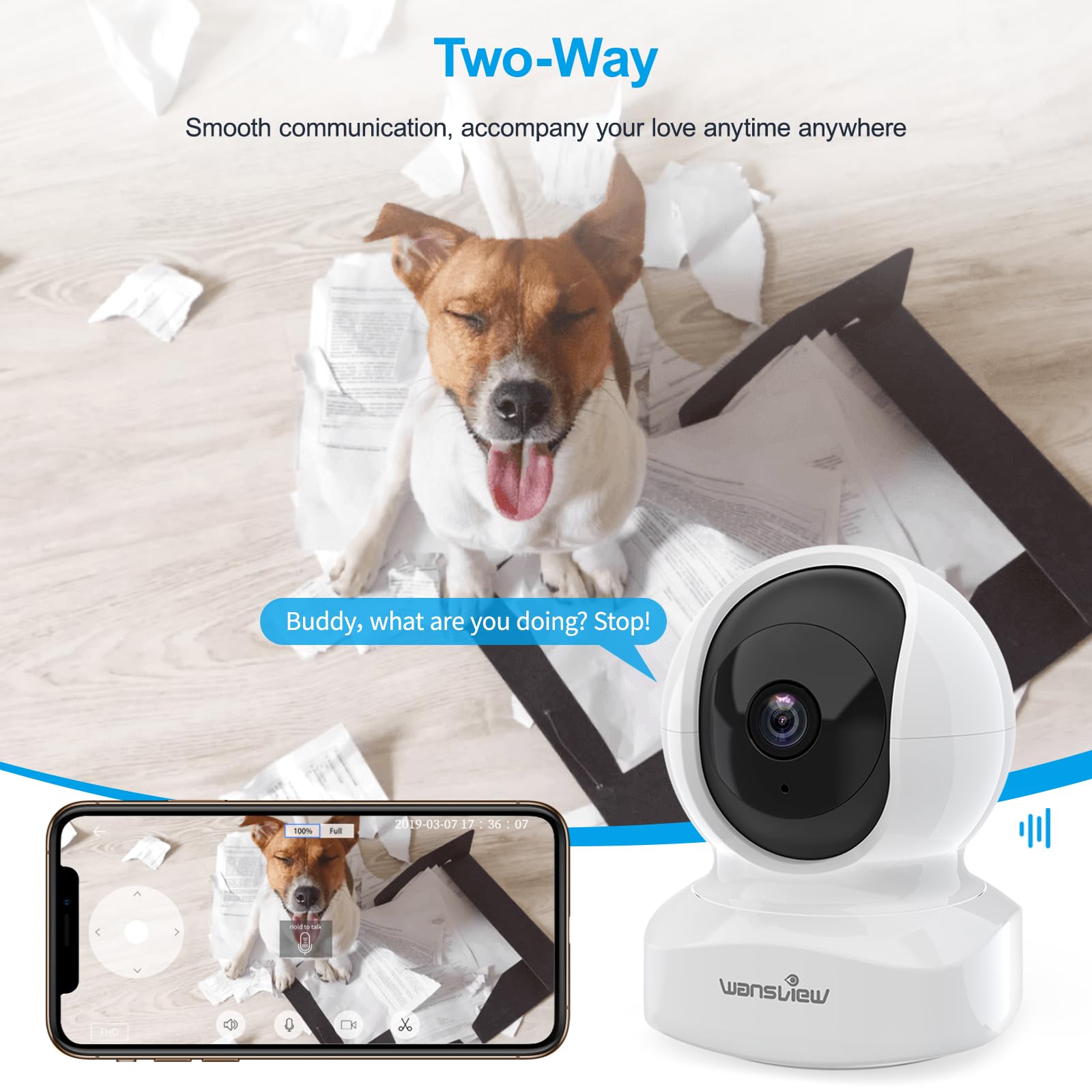 Foto 4 pulgar | Venta Internacional - Cámara de Seguridad Wansview 1080p Hd Wifi Ip