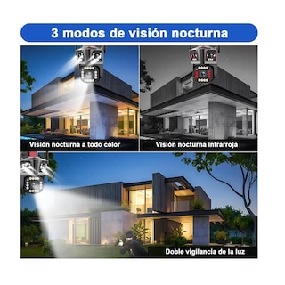 Foto 3 | Cámara De Vigilancia De 8 MP Con 3 Pantallas Y Zoom 10x Alexa Eo Safe Imports Esi-12764 Negro