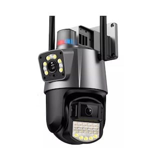 Foto 1 | Cámara De Seguridad Wifi Exterior 8 MP Con Doble Lente Alexa Eo Safe Imports Esi-12767 Multicolor