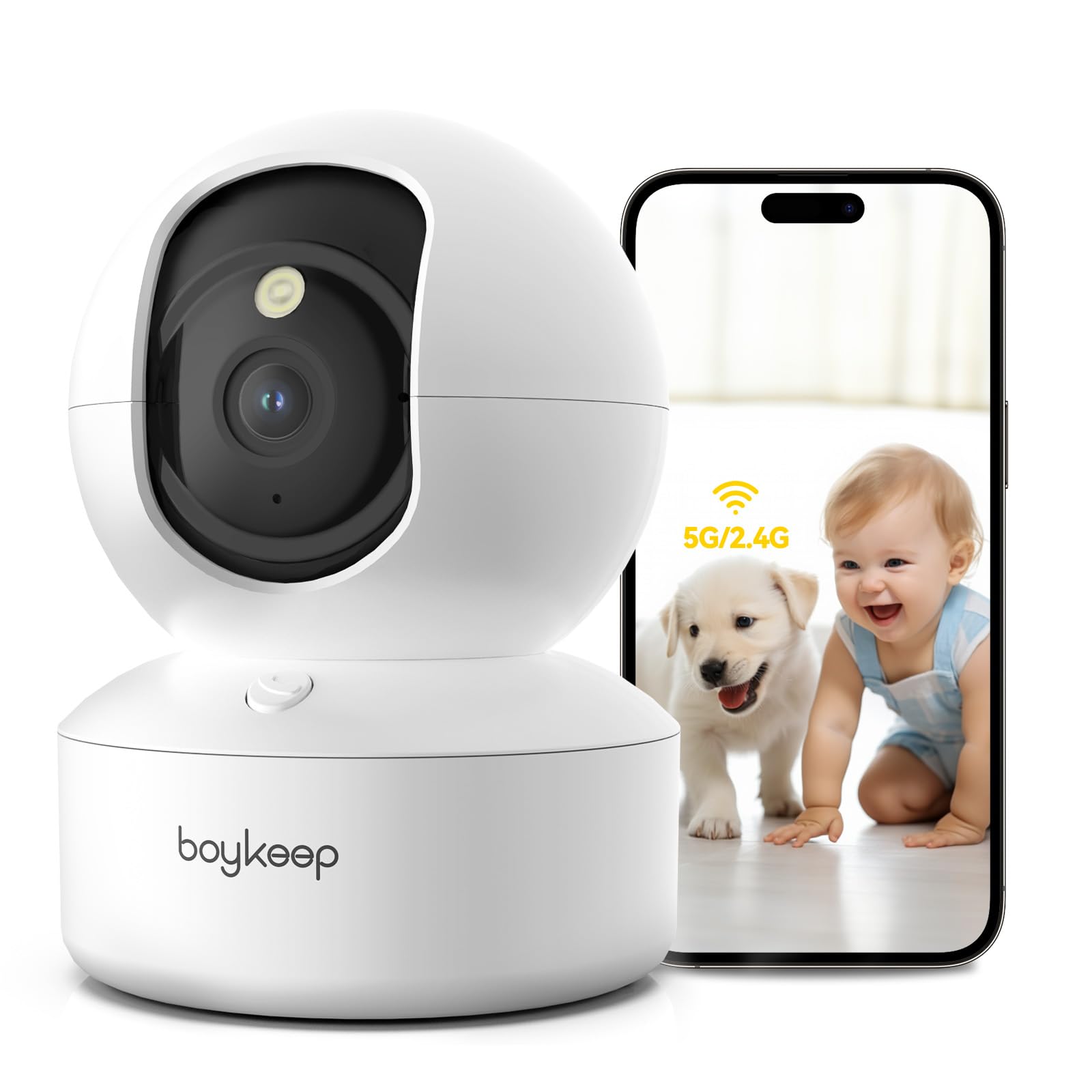 Foto 2 pulgar | Cámara para Mascotas Boykeep 2k K30 5g/2.4 Ghz Wifi con Visión Nocturna - Venta Internacional