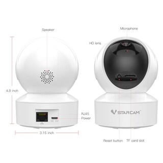 Foto 7 | Venta Internacional - Cámara de Seguridad VStarcam 1080p Hd Wifi 360° para Interior