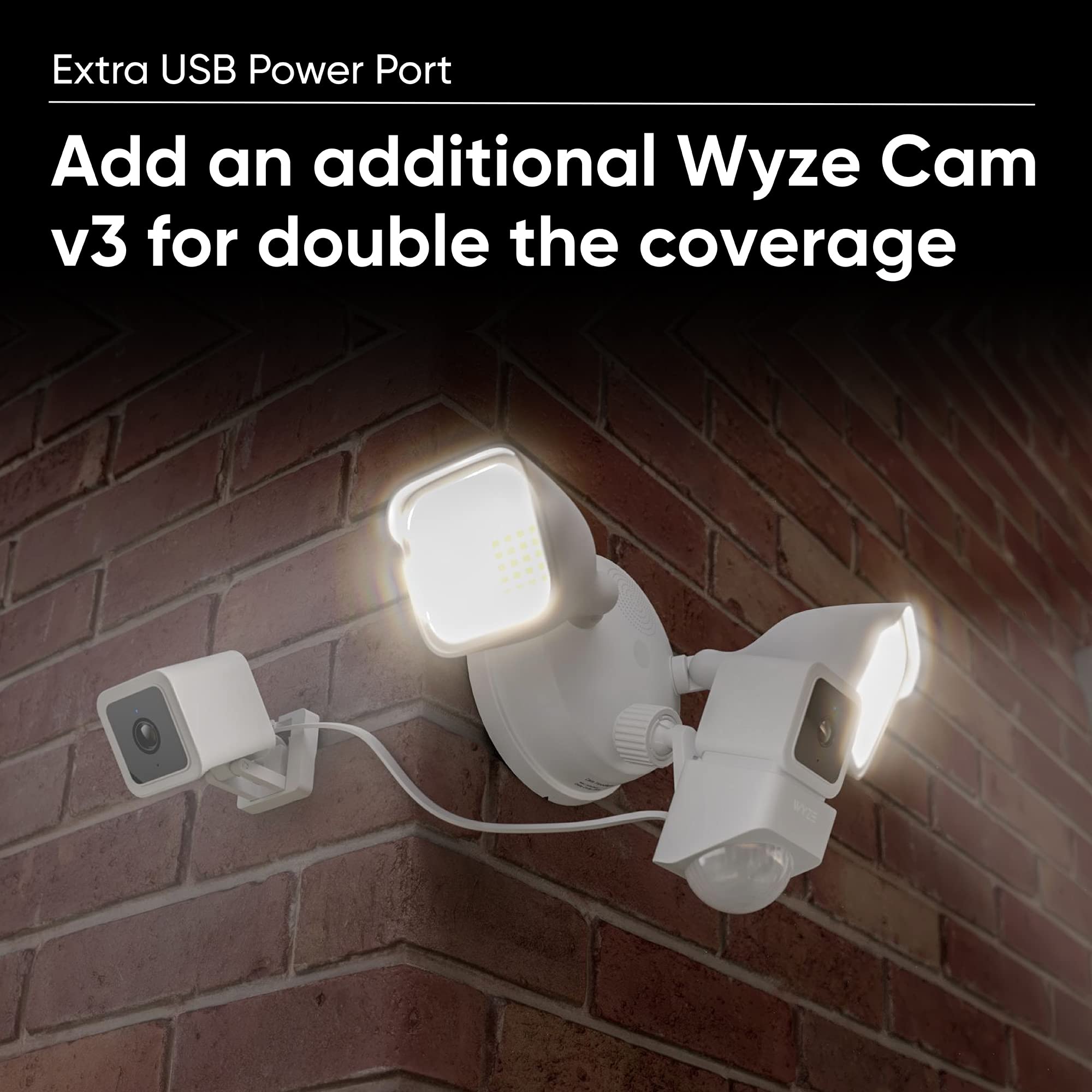 Foto 6 | Cámara De Seguridad Floodlight Wyze Cam 1080p Hd Ip65 Con Sirena - Venta Internacional.