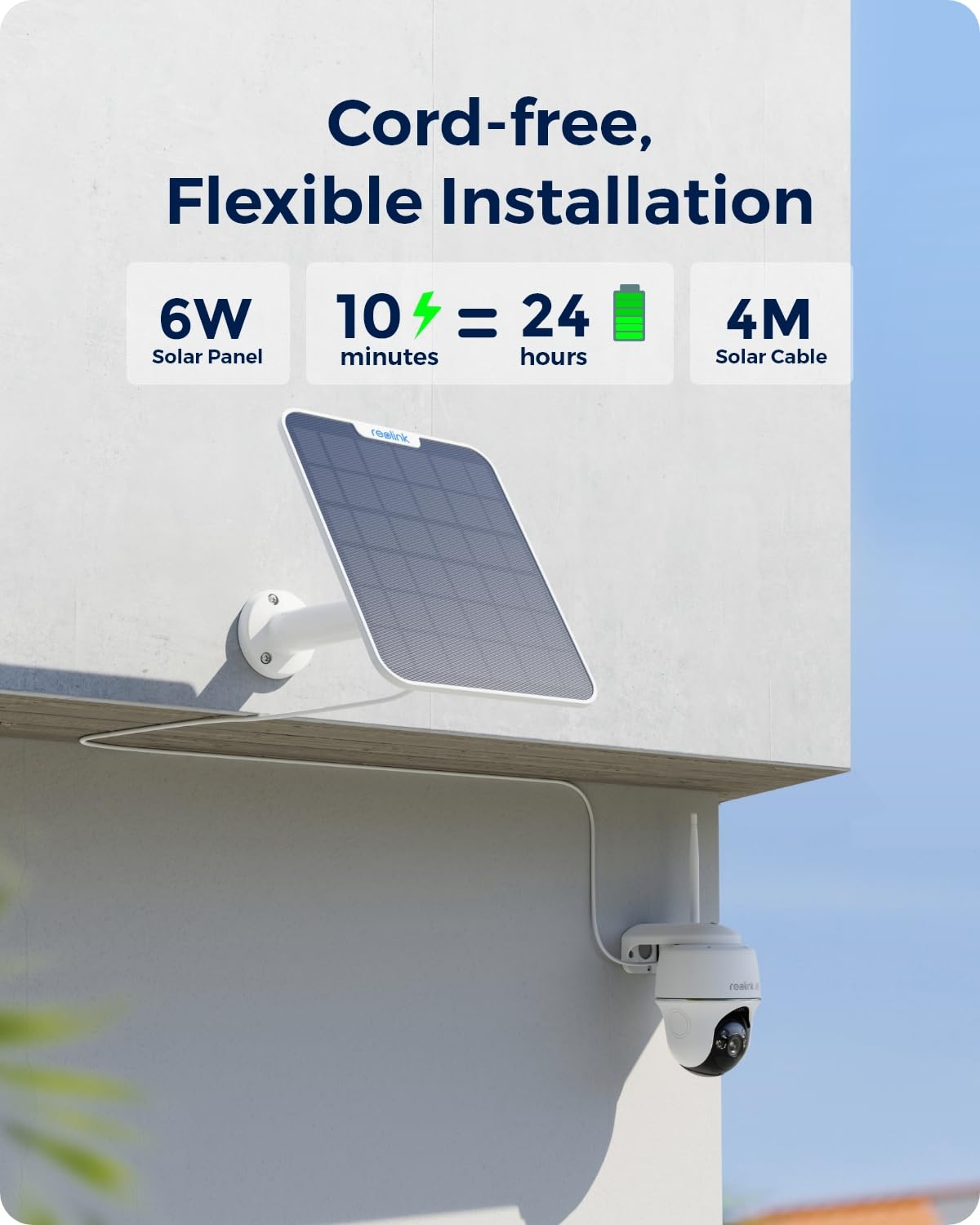 Foto 5 pulgar | Cámara De Seguridad Reolink 4k Solar Wireless Outdoor System - Venta Internacional.