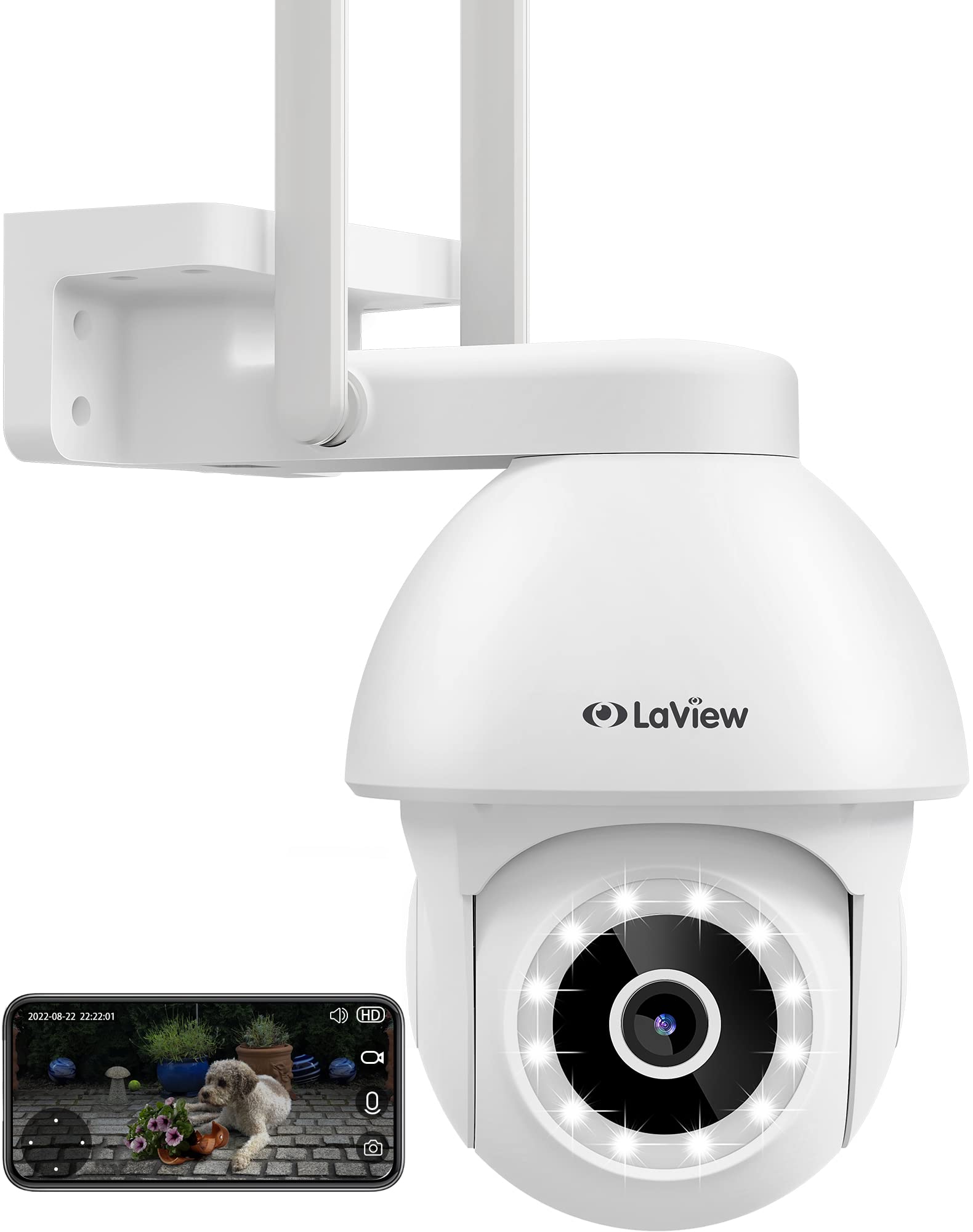 Cámara De Seguridad Laview 5mp 5g Y 2.4ghz Wifi Outdoor 2k - Venta Internacional.