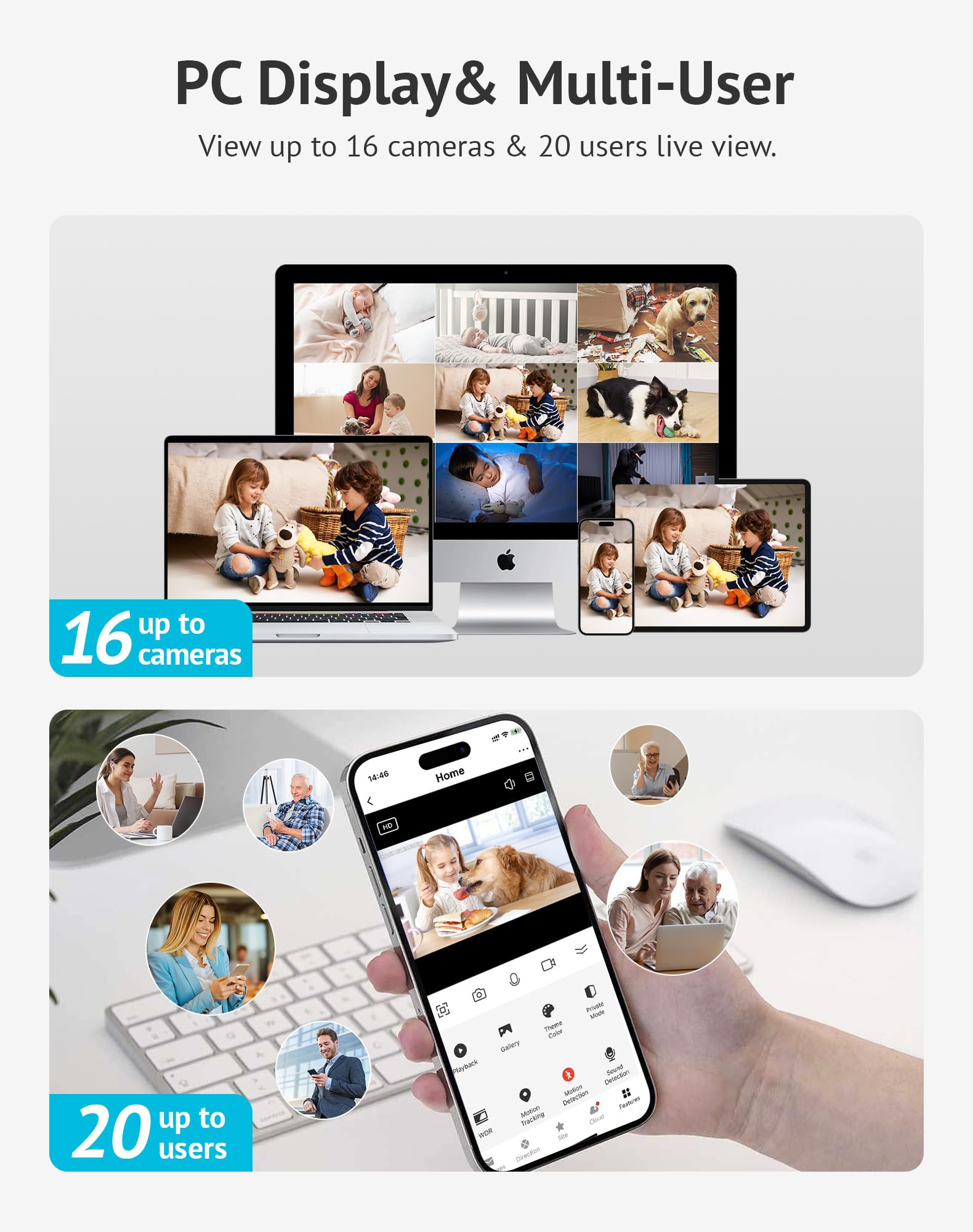 Foto 7 | Cámara De Seguridad Laview 5mp 3k Con Visión Nocturna En Color Y Alexa - Venta Internacional.