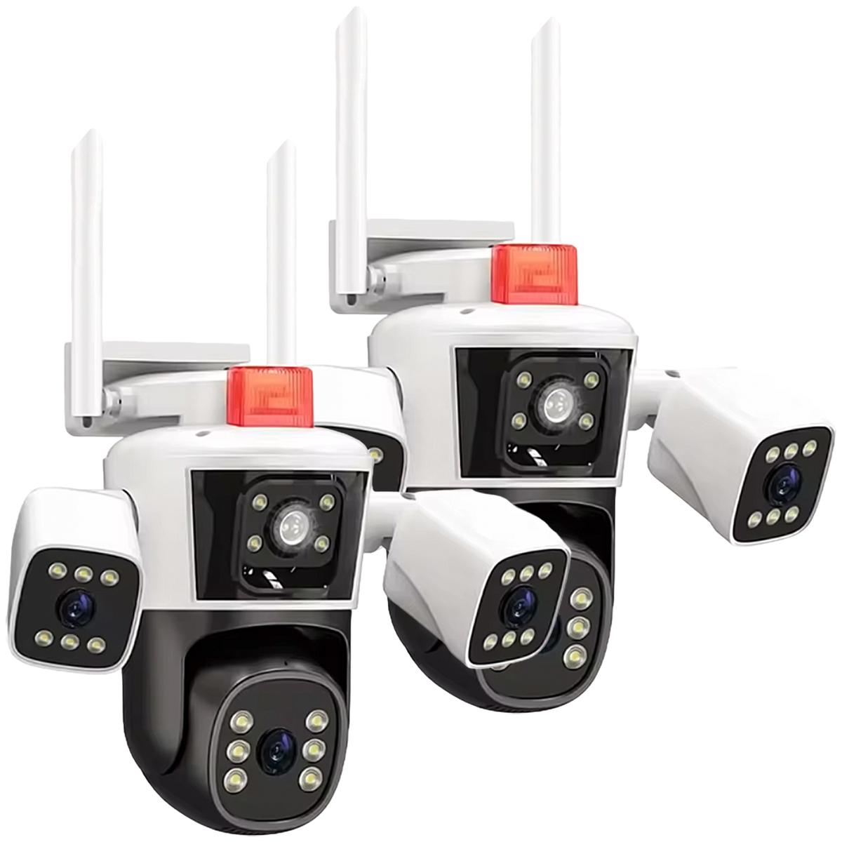 Videocámara De Vigilancia Ip Hotshot Mxcmi-002 2 Piezas Blanco Y Negro