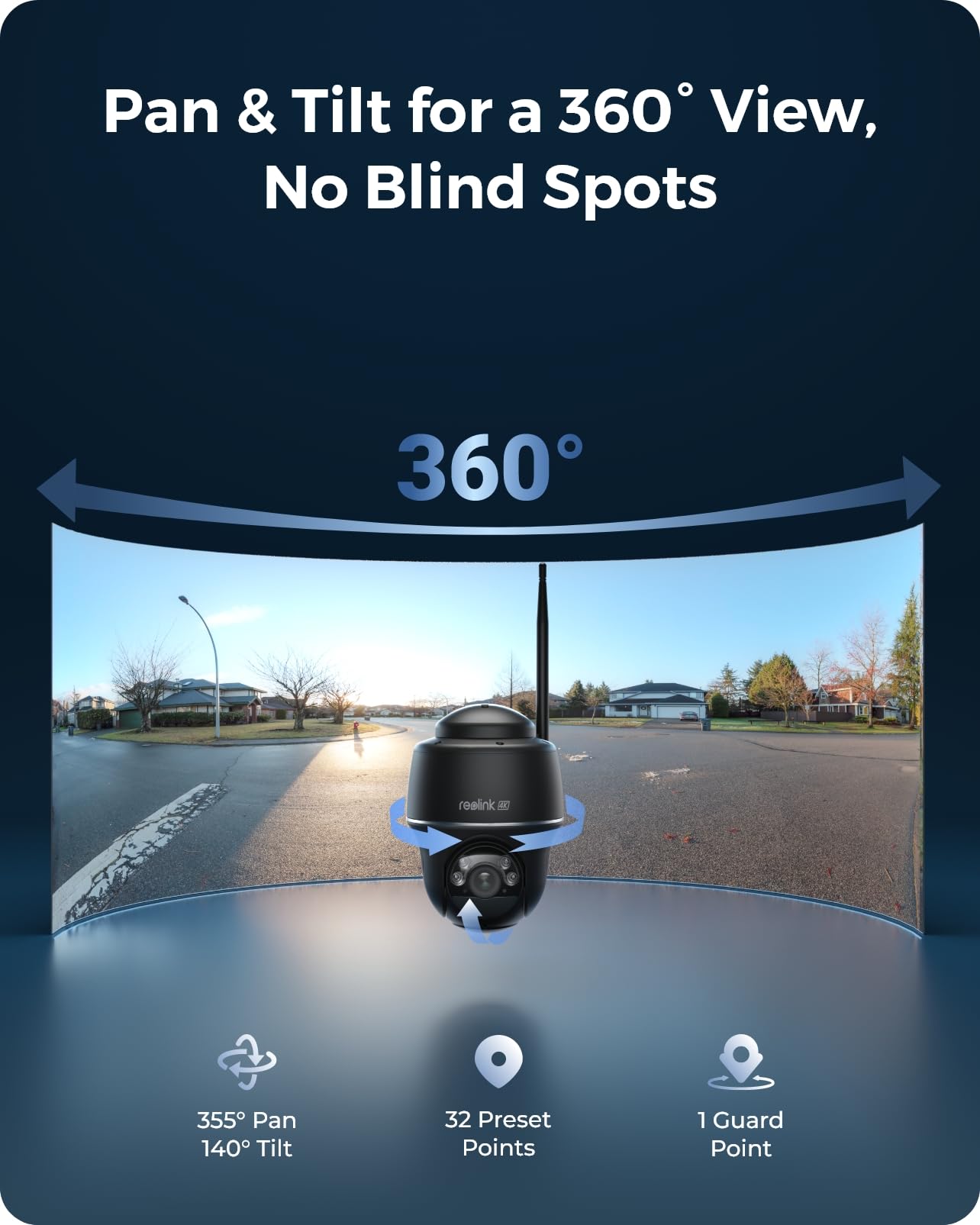 Foto 5 pulgar | Cámara de Seguridad Reolink Argus Pt 4k+ con Panel Solar 6w - Venta Internacional