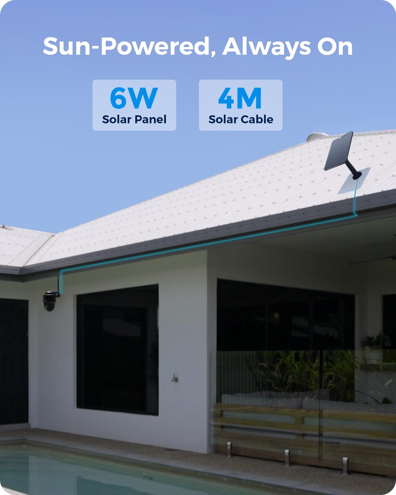 Foto 7 pulgar | Cámara de Seguridad Reolink Argus Pt 4k+ con Panel Solar 6w - Venta Internacional