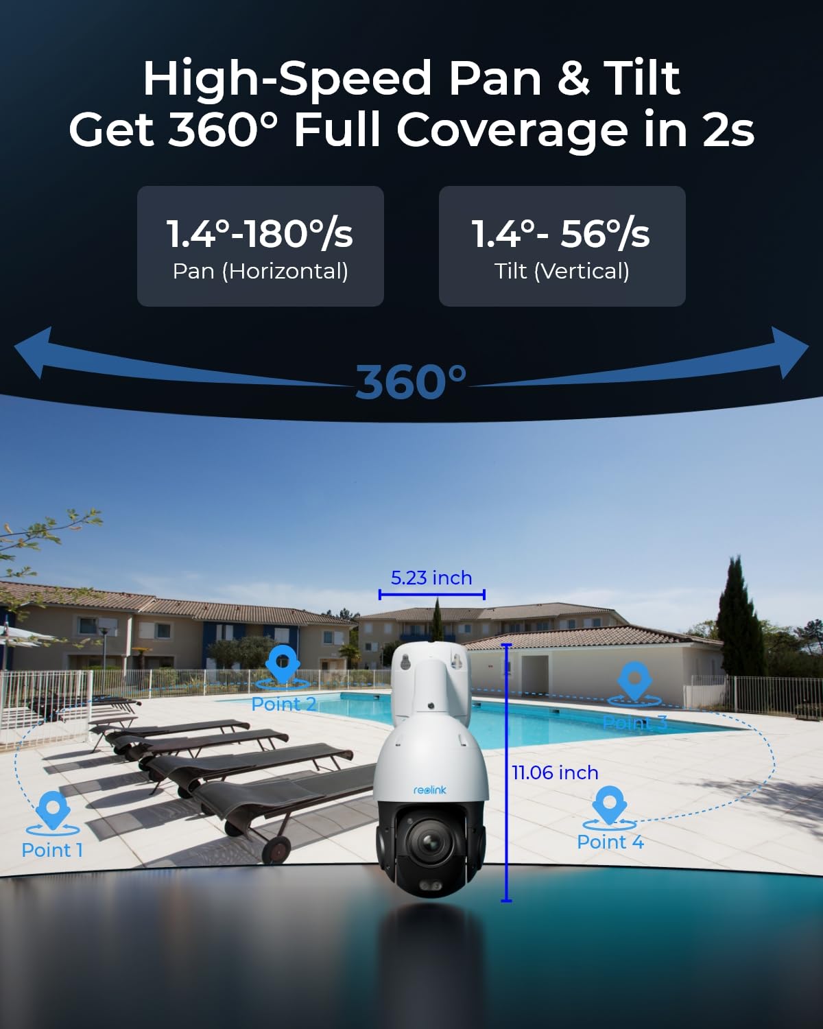 Foto 6 pulgar | Cámara de Seguridad Reolink Rlc-823s1 4k Uhd Poe Ptz Outdoor - Venta Internacional