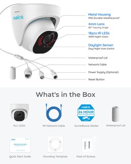 Foto 7 | Cámara de Seguridad Reolink Blanca-Venta Internacional