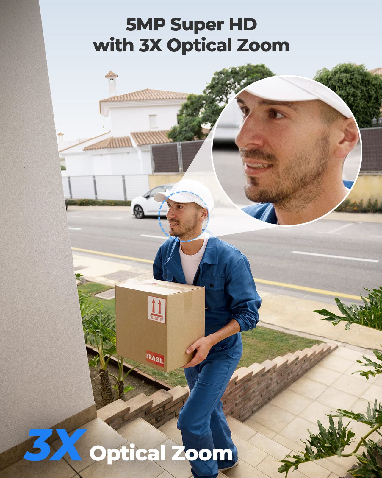 Foto 5 | Cámara De Seguridad Reolink E1 Outdoor 5mp Hd Ptz Wifi 3x Zoom - Venta Internacional.