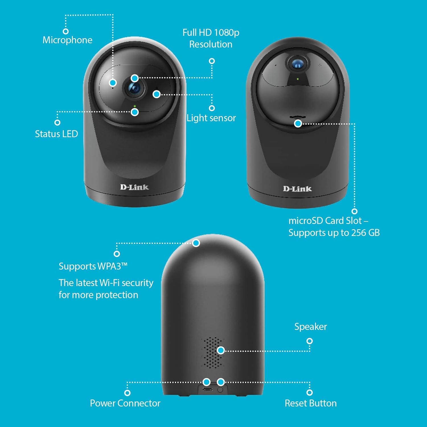 Foto 3 pulgar | Cámara Wi-fi D-link Pro Series Compact Full Hd 1080p Dcs-6500lhv2 - Venta Internacional.