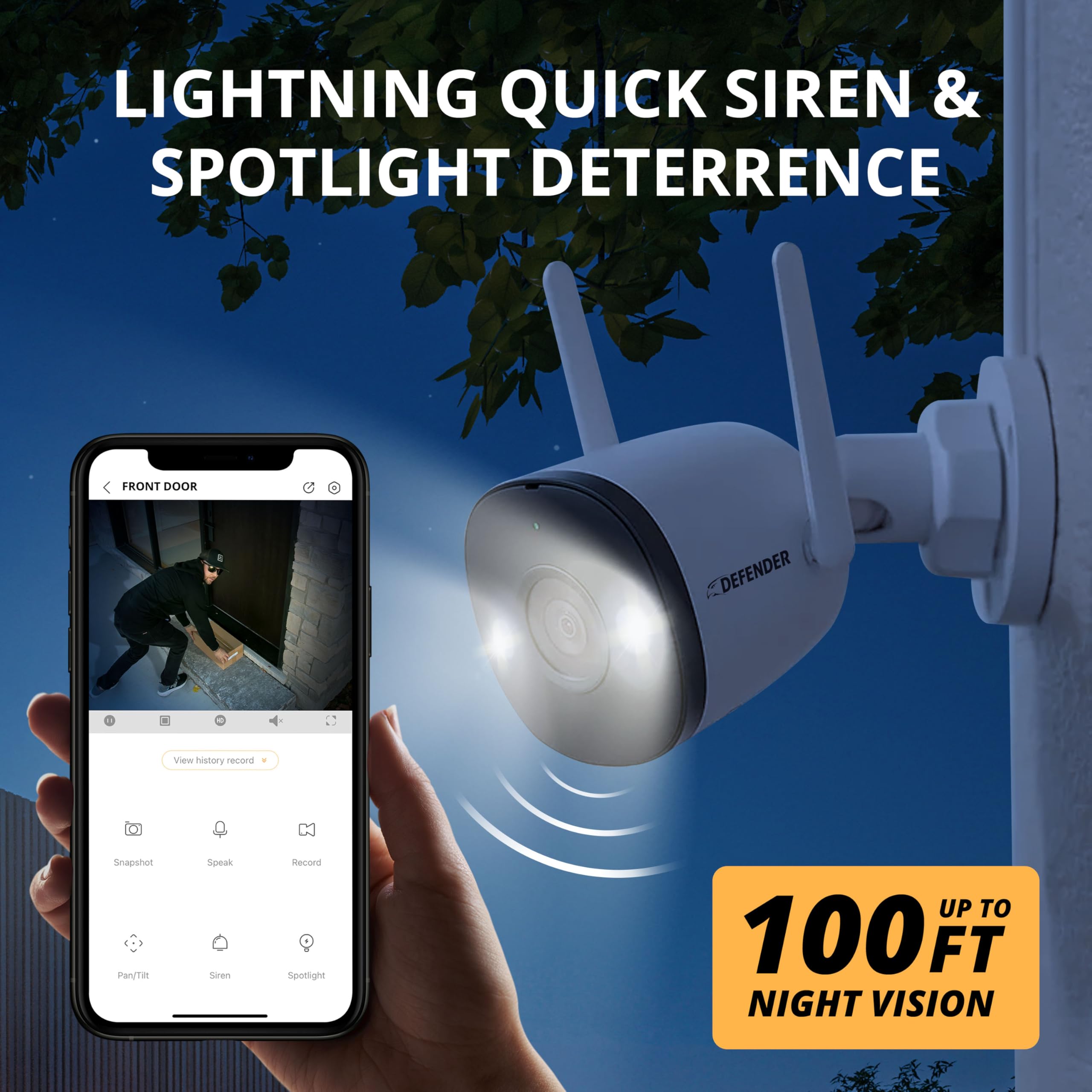 Foto 4 | Cámara De Seguridad Defender Ai Powered Guard Pro 4k 8mp Wifi 6 - Venta Internacional.