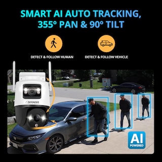 Foto 2 | Cámara De Seguridad Defender Ai Powered Guard Pro 3k Plus 2 Cámaras - Venta Internacional.