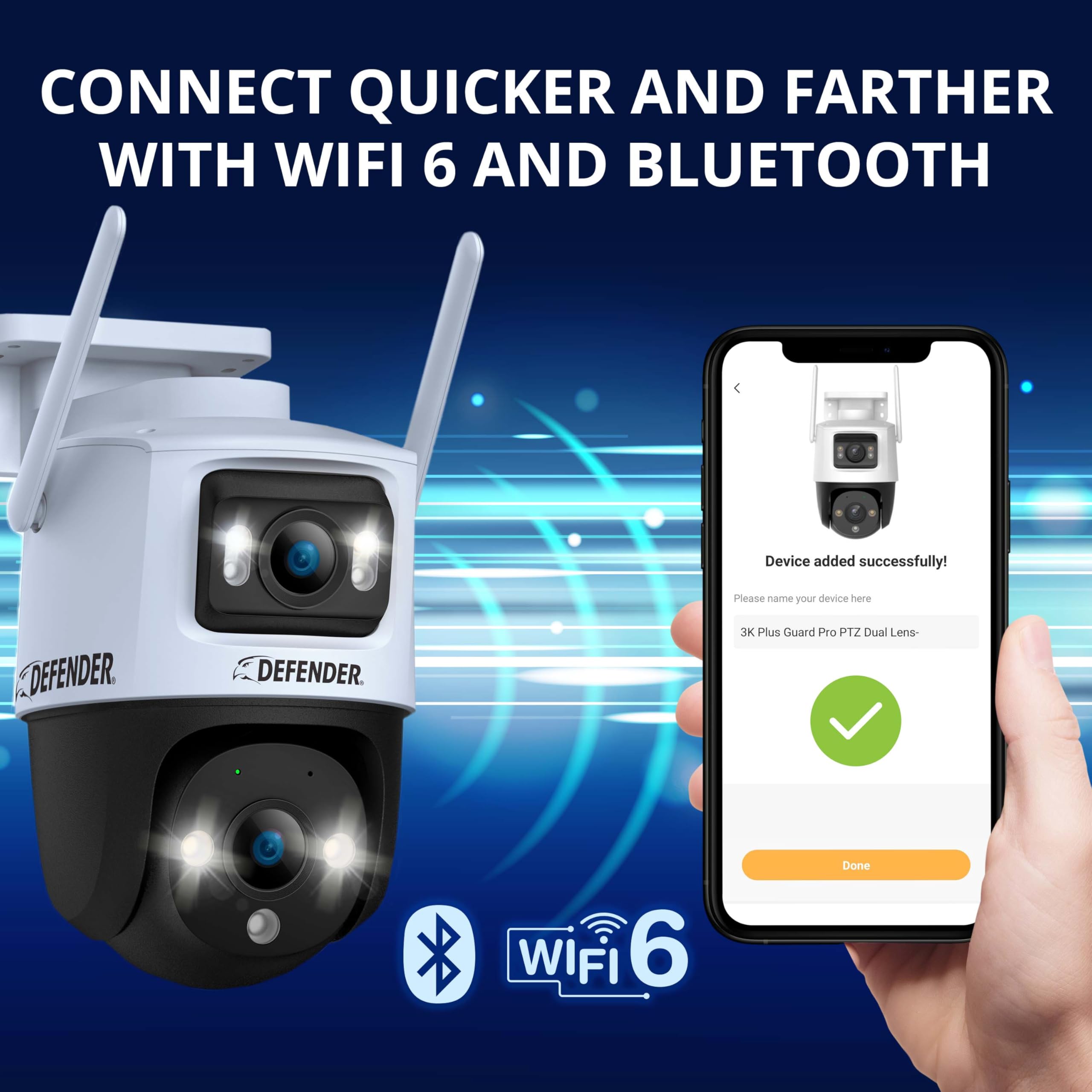 Foto 6 pulgar | Cámara De Seguridad Defender Ai Powered Guard Pro 3k Plus 2 Cámaras - Venta Internacional.