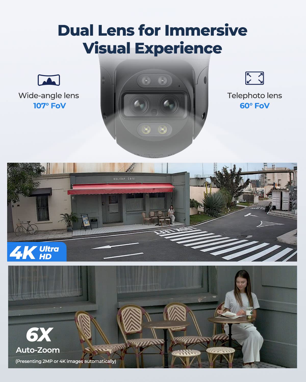 Foto 2 | Cámara de Seguridad Reolink Ptz 4k Ip Poe 360 - Venta Internacional