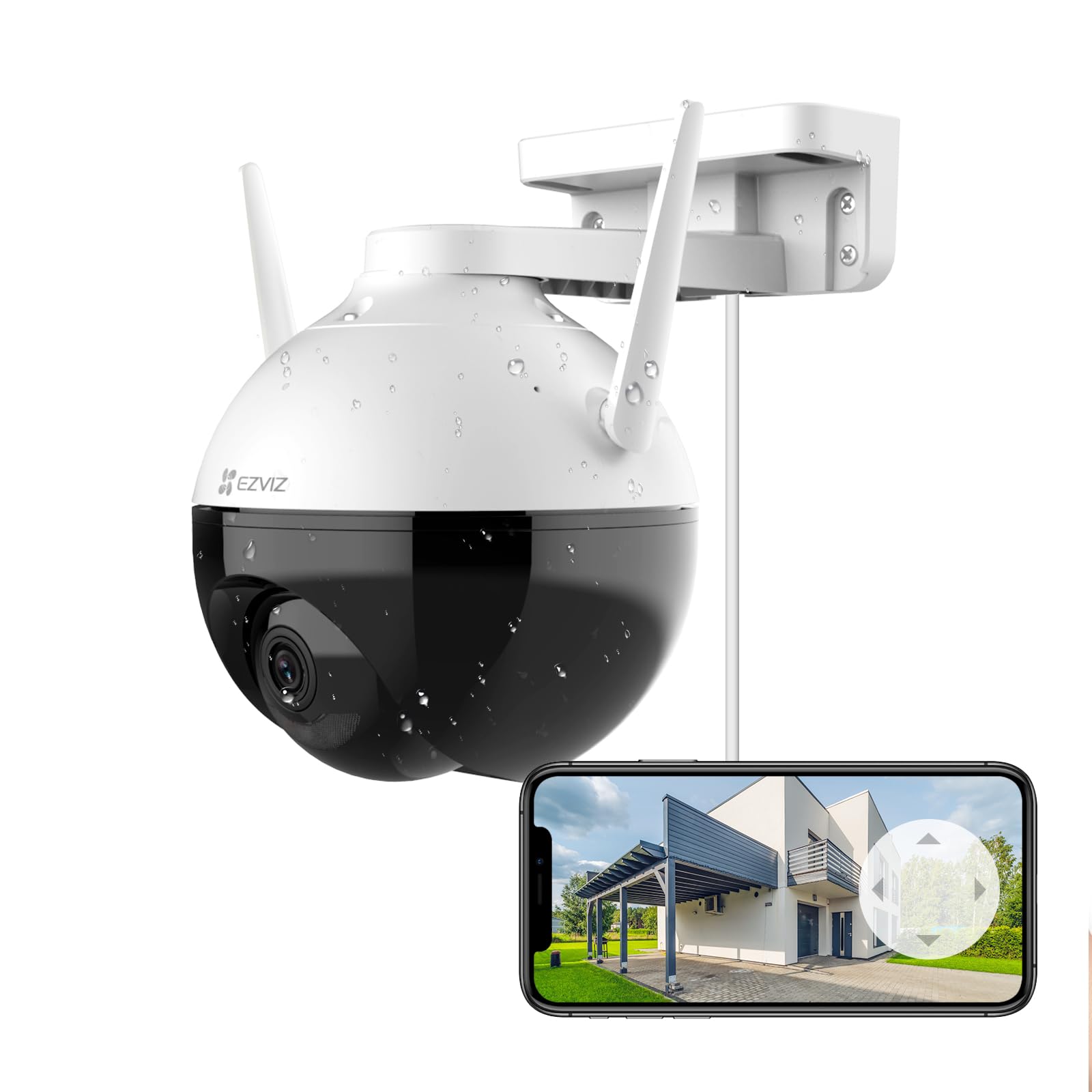 Foto 2 pulgar | Cámara De Seguridad Ezviz C8c 360° Outdoor Wifi 256gb Ip65 - Venta Internacional.