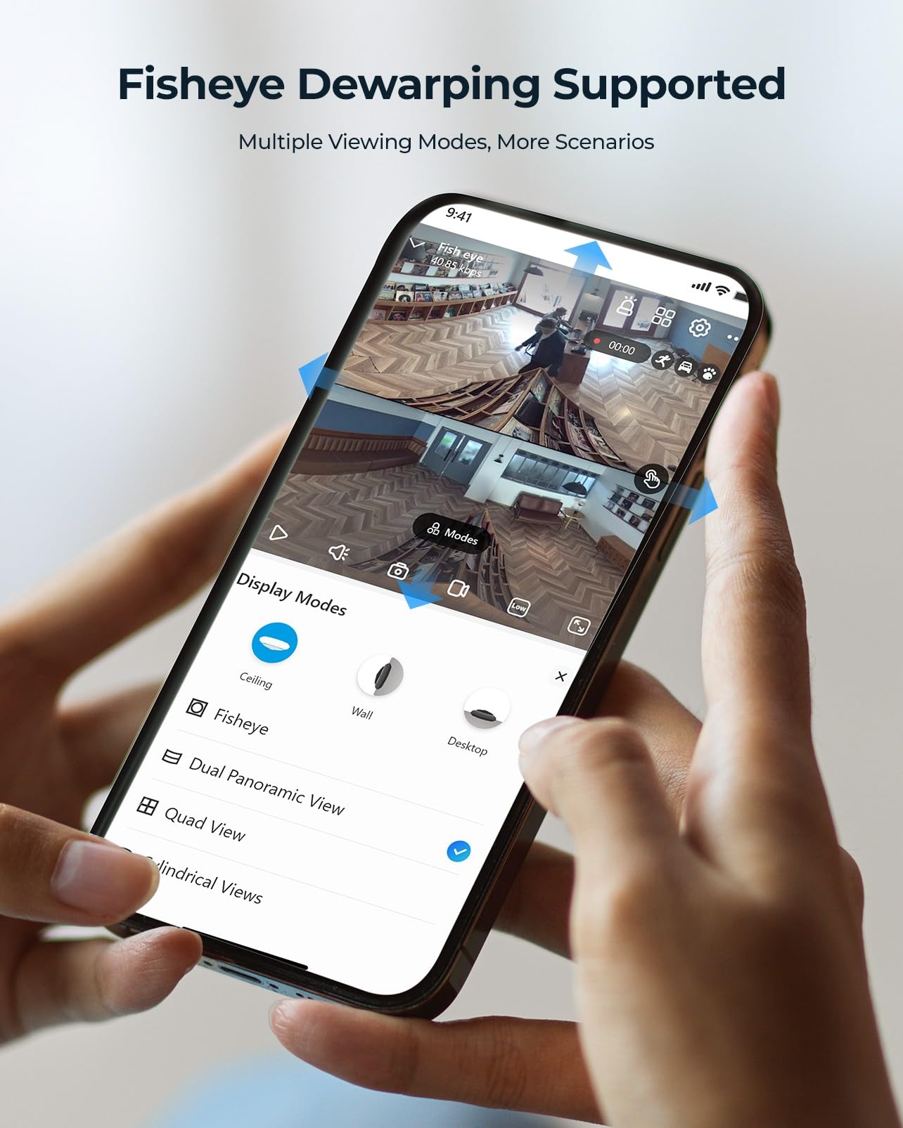 Foto 5 pulgar | Cámara Ip Ojo De Pez Reolink Fe-p De 6 Mp Con Vista De 360° Con Detección Humana - Venta Internacional.