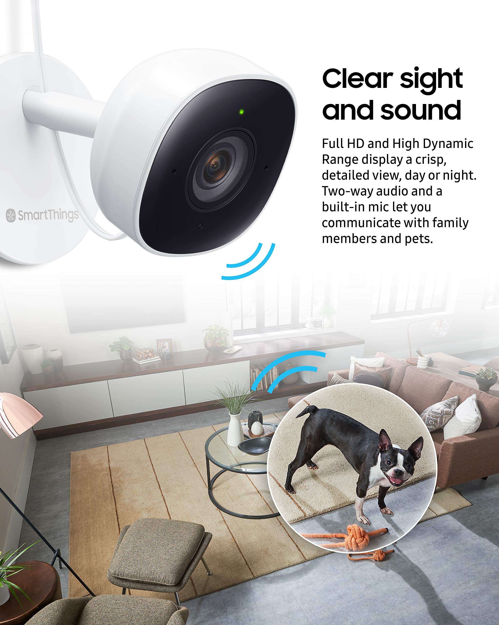 Foto 4 pulgar | Cámara De Seguridad Samsung Smartthings Indoor 1080p Hd Negra - Venta Internacional.
