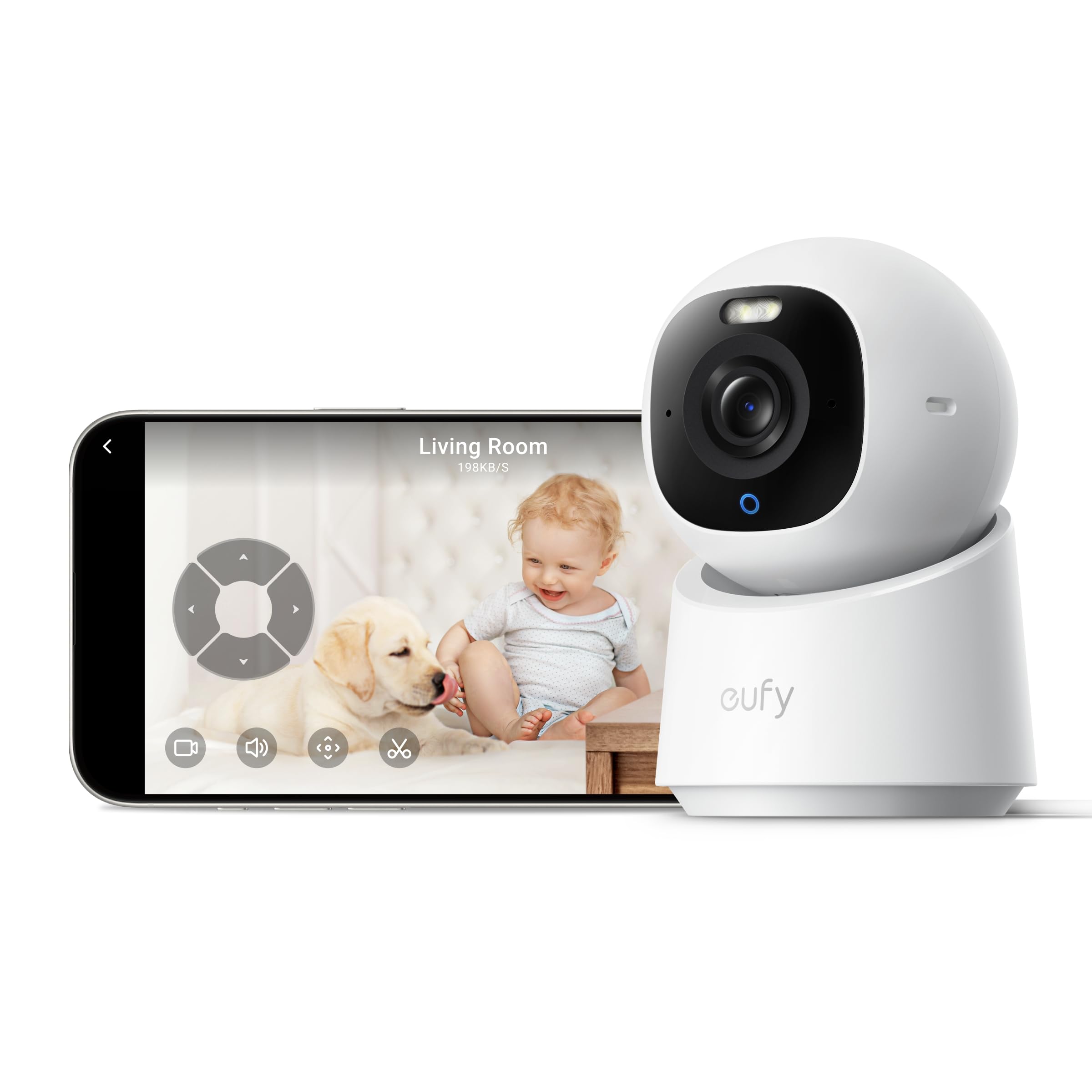 Cámara De Seguridad Eufy Indoor Cam E30 4k Uhd Con Visión Nocturna En Color - Venta Internacional. $1,395