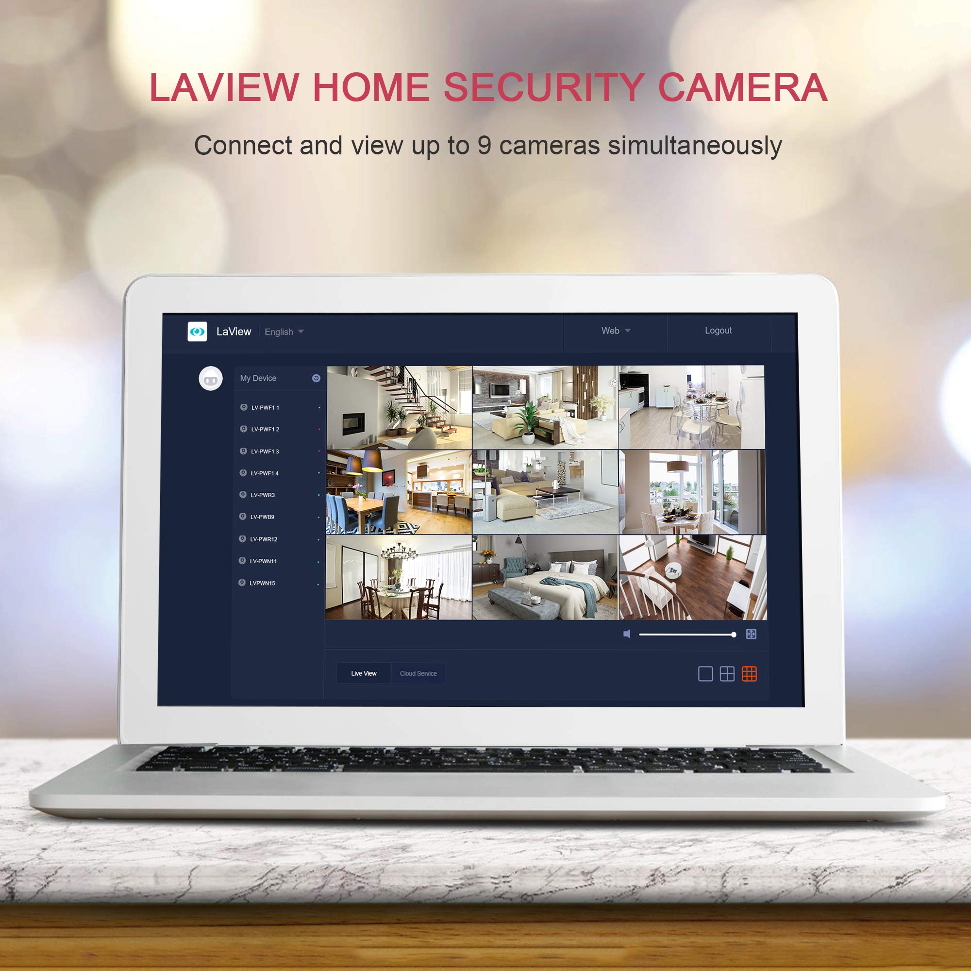Foto 3 pulgar | Cámaras De Seguridad Laview Indoor 1080p 4 Piezas Con Detección De Movimiento - Venta Internacional.