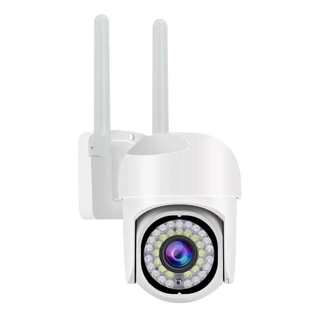 Cámara De Seguridad-Vigilancia A Color Para Exteriores Con Wi Fi Y 2 Antenas