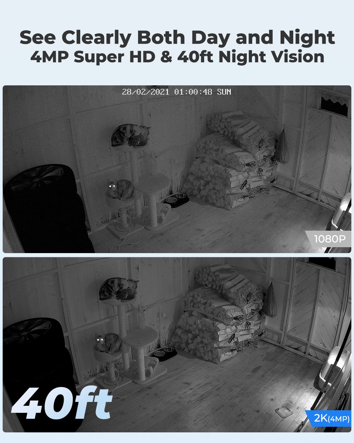 Foto 3 pulgar | Cámara De Seguridad Reolink E1 Pro 4mp 360° Wifi Con Seguimiento Automático - Venta Internacional.