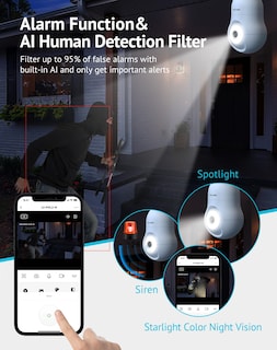 Foto 6 | Cámara De Seguridad Laview 4mp Bulb 2k 360° Inalámbrica Outdoor Alexa - Venta Internacional.