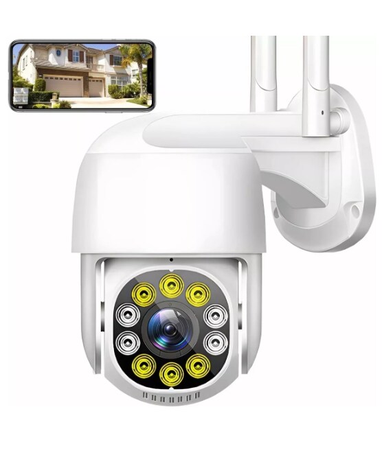 Cámara Seguridad Xtellar Wifi Hd 1080p Con Función Alarma Y 10 Leds Color Blanco $1,102