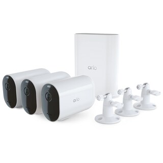 Foto 1 | Cámara De Seguridad Arlo Pro 5s Xl Spotlight 2k Hdr, Paquete De 3, Blanca - Venta Internacional.