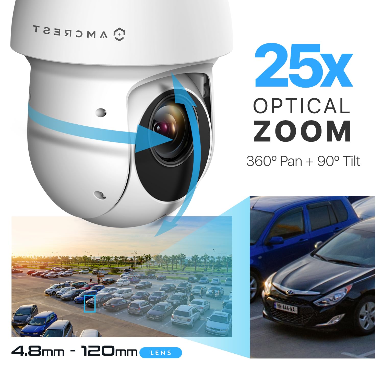 Foto 5 | Cámara De Seguridad Amcrest Ip2m-863ew-ai-v2 2mp Ptz Outdoor - Venta Internacional.
