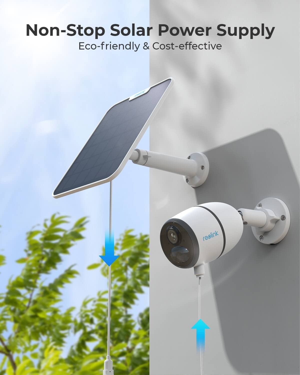 Foto 2 | Panel Solar Reolink 6w Blanco Para Cámara Con Batería Inalámbrica - Venta Internacional.
