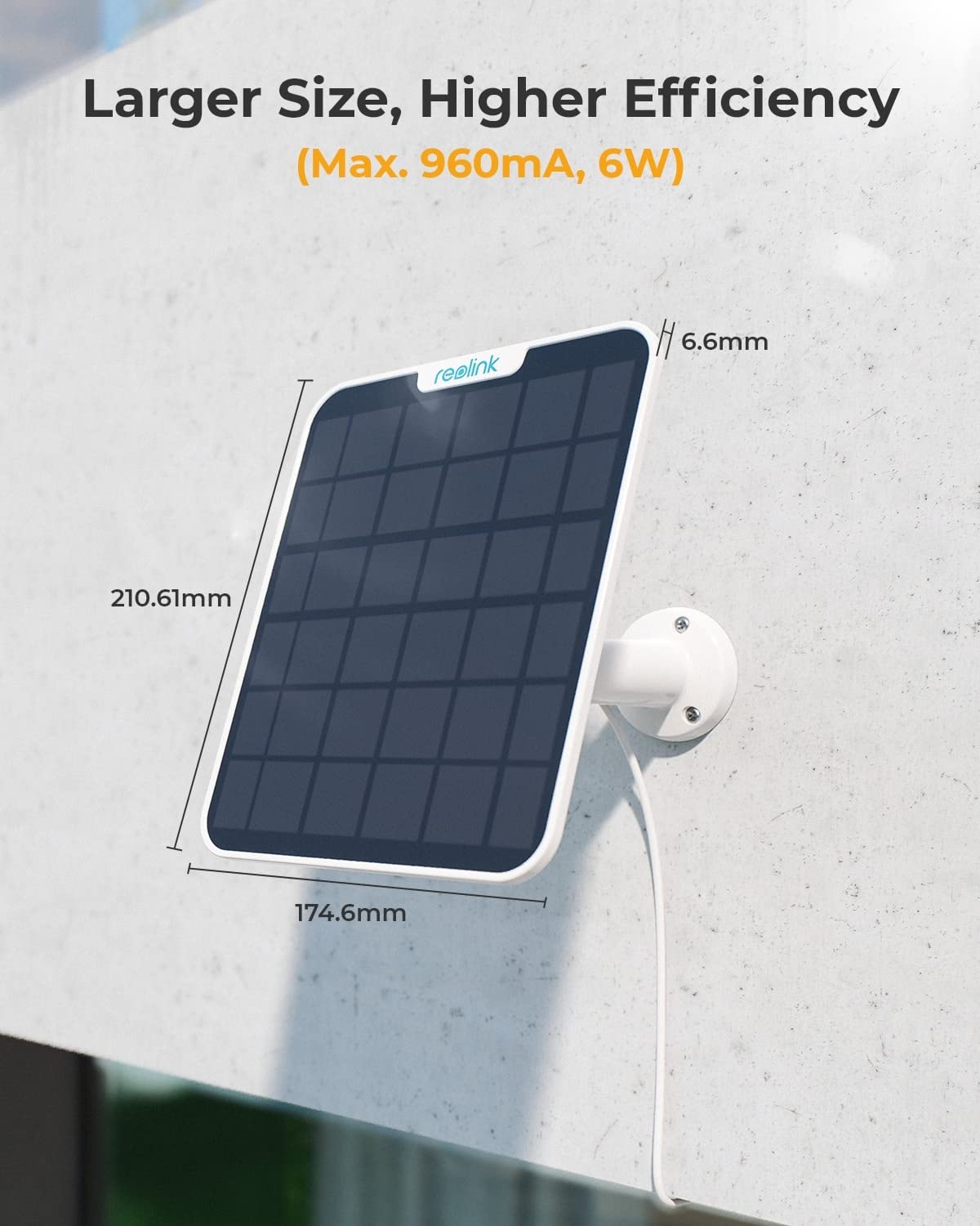 Foto 4 pulgar | Panel Solar Reolink 6w Blanco Para Cámara Con Batería Inalámbrica - Venta Internacional.