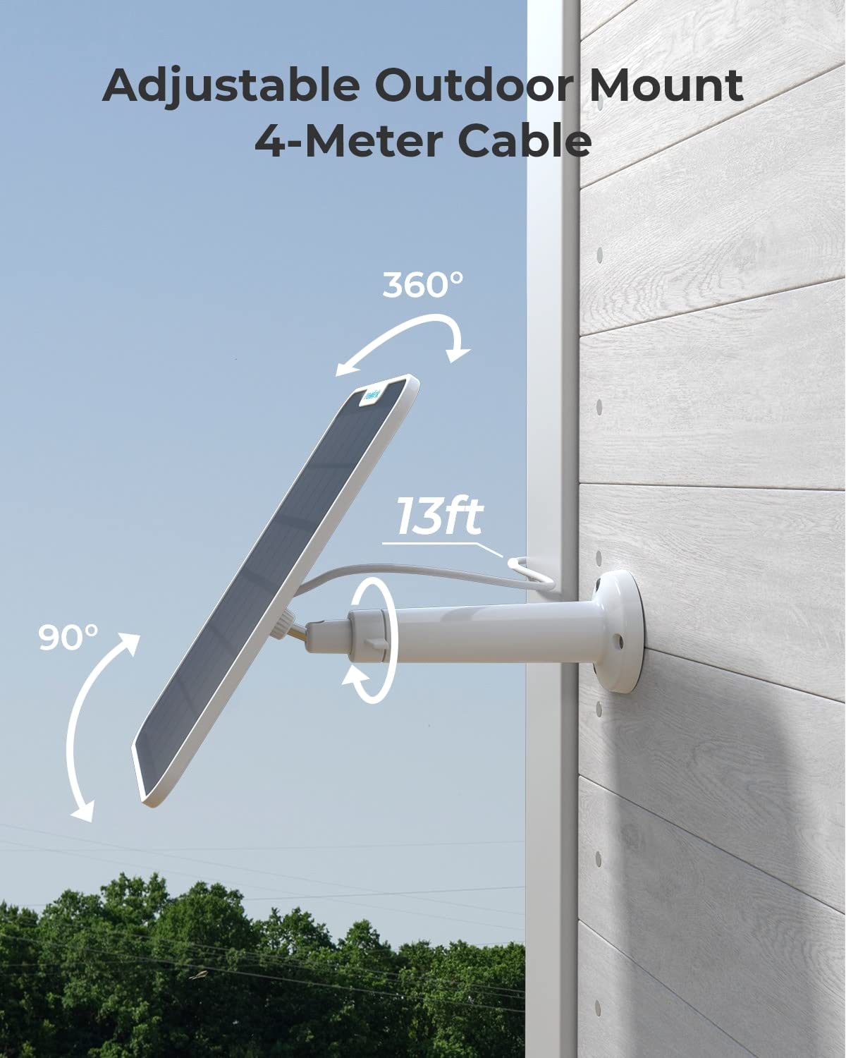 Foto 4 | Panel Solar Reolink 6w Blanco Para Cámara Con Batería Inalámbrica - Venta Internacional.