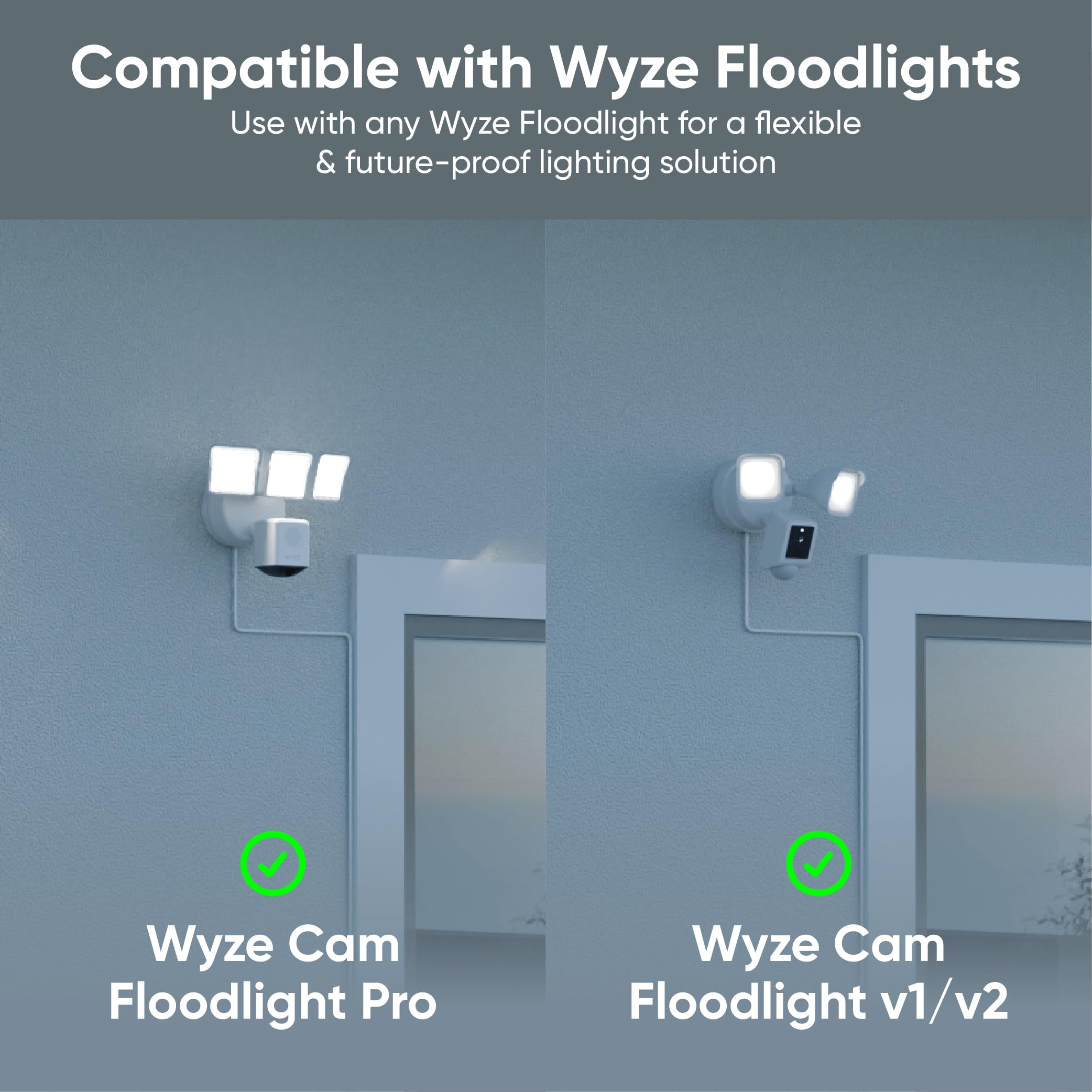 Foto 2 | Soporte Enchufable Para Cámara Floodlight Wyze V1/v2/pro Con Cable De 6 M - Venta Internacional.