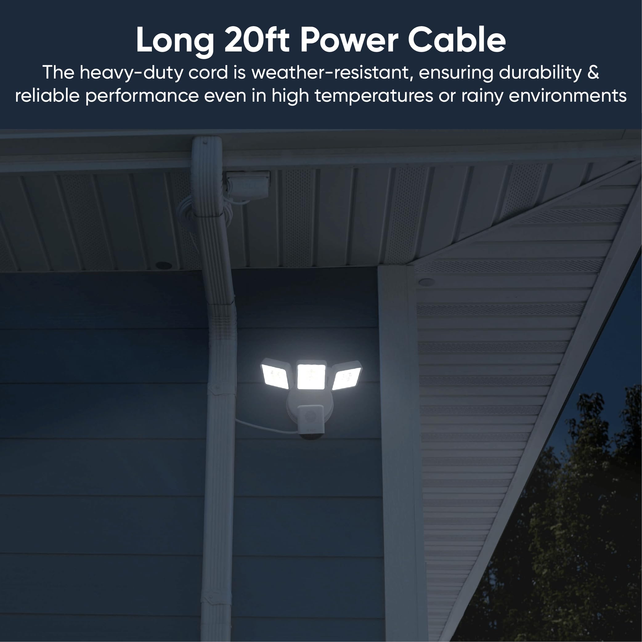 Foto 5 | Soporte Enchufable Para Cámara Floodlight Wyze V1/v2/pro Con Cable De 6 M - Venta Internacional.