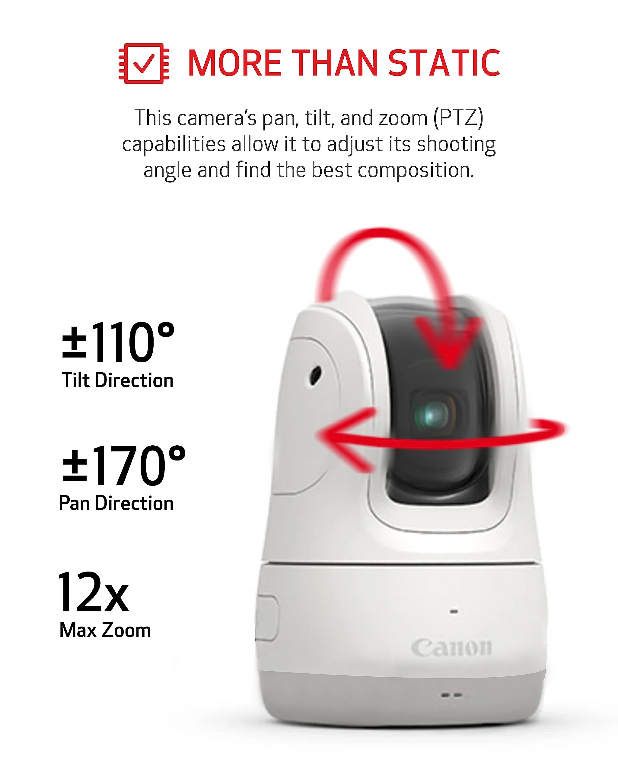 Foto 5 | Cámara Ptz Canon Powershot Pick Active Tracking Blanca - Venta Internacional.