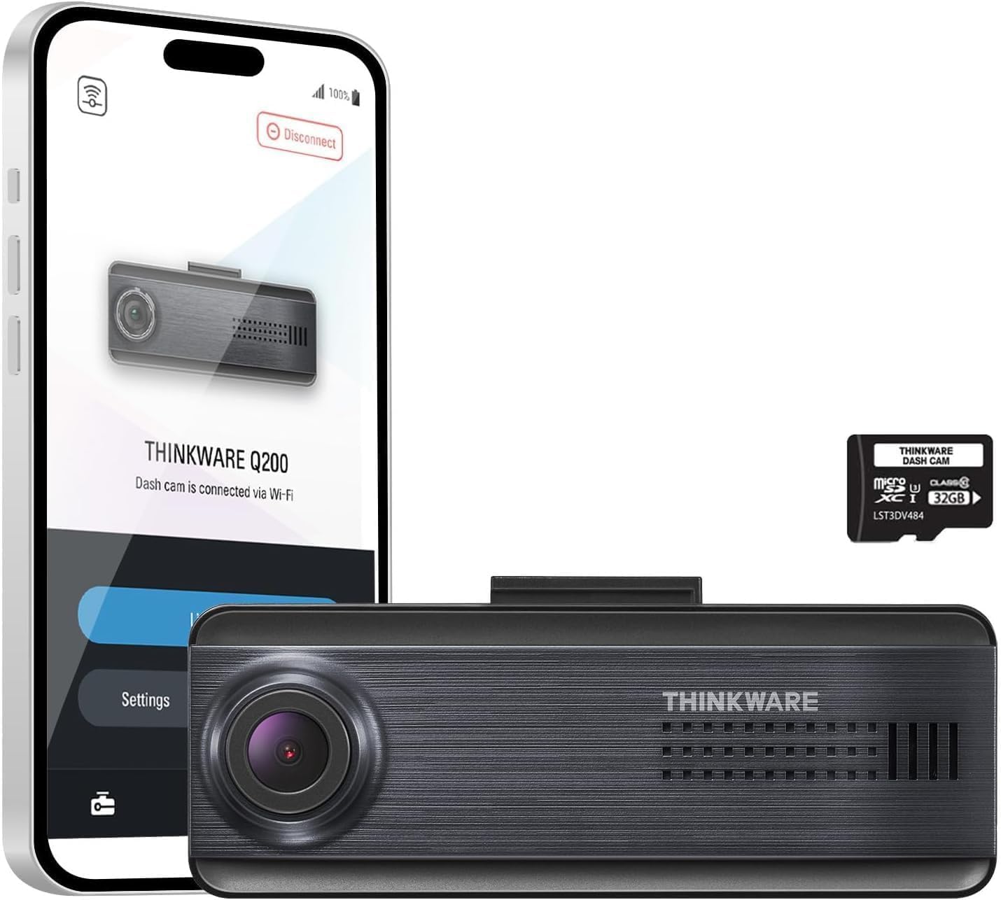 Foto 2 pulgar | Dash Cam Thinkware Q200 2k Para Salpicadero De Coche, Wifi, 256 Gb Como Máximo - Venta Internacional.