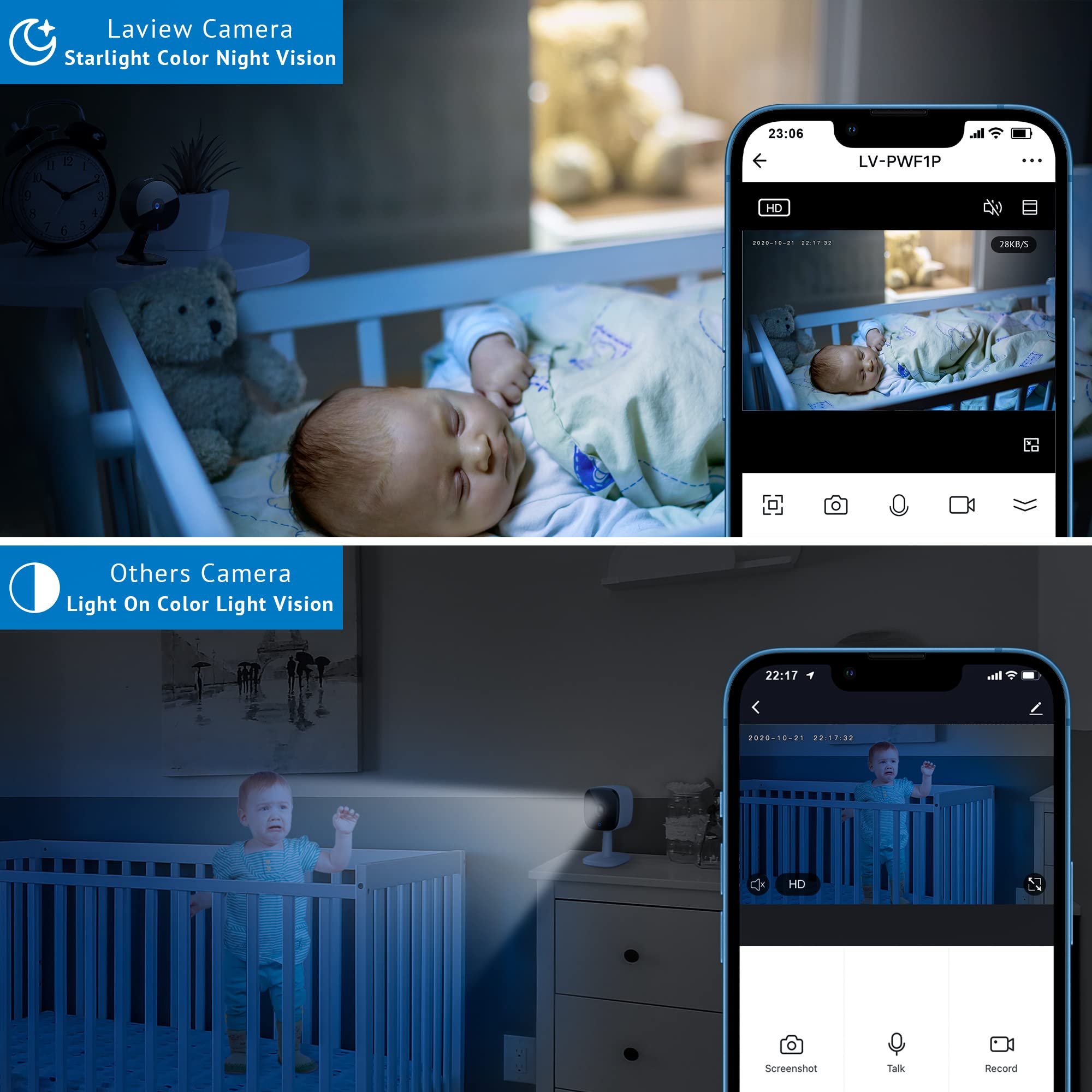 Foto 4 pulgar | Cámara De Seguridad Laview F1 Pro 4mp 2k Color Night Vision 4pk - Venta Internacional.