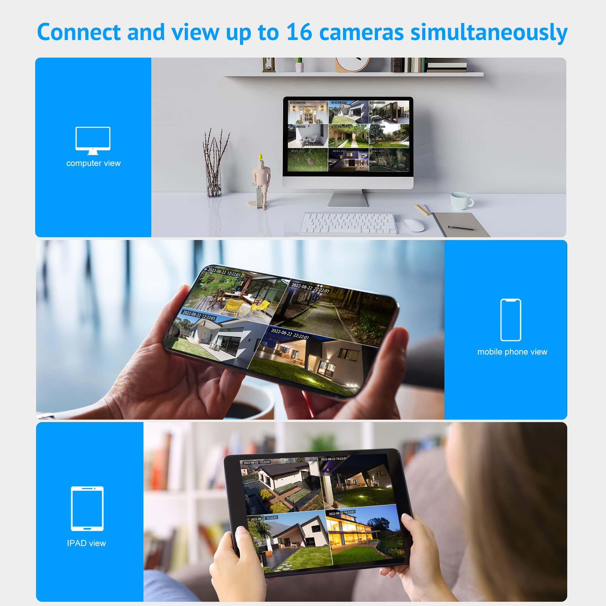 Foto 6 | Cámaras De Seguridad Laview 8mp 4k Exterior Interior Cableadas Ip65 - Venta Internacional.