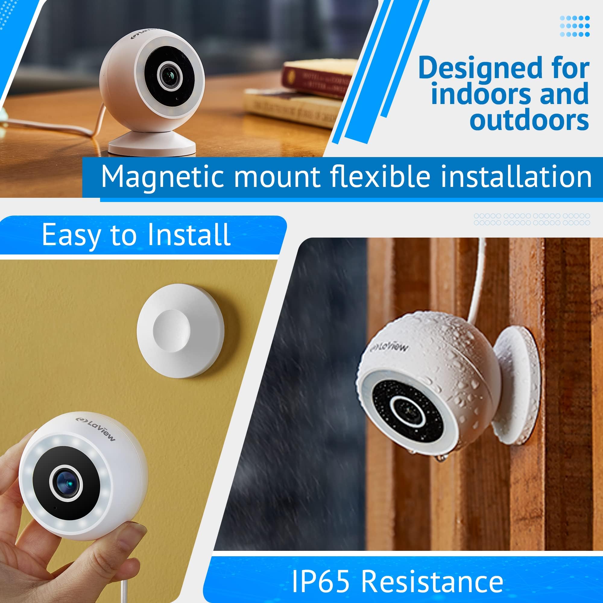 Foto 8 pulgar | Cámaras De Seguridad Laview 8mp 4k Exterior Interior Cableadas Ip65 - Venta Internacional.