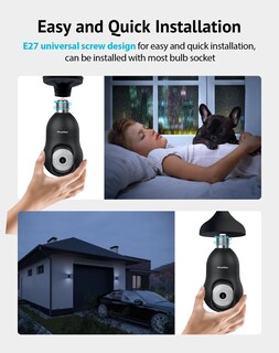 Foto 3 | Cámara De Seguridad Laview Bulb 4mp 360° 2k Wifi 5g Alexa - Venta Internacional.