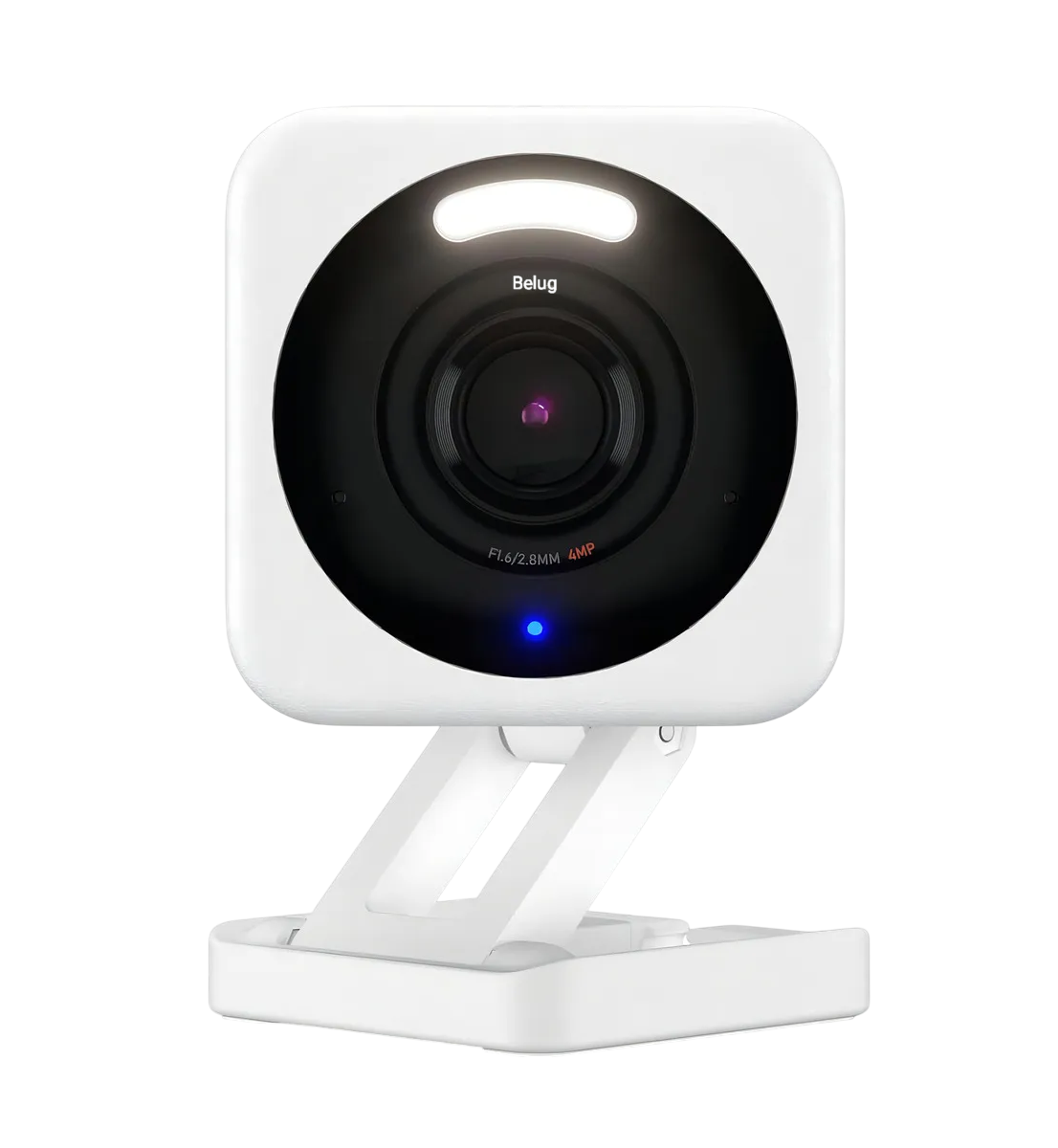 Cámara De Seguridad Doméstica Inteligente Wi-fi Hd 2k Sirena Activado Por Movimiento Blanca
