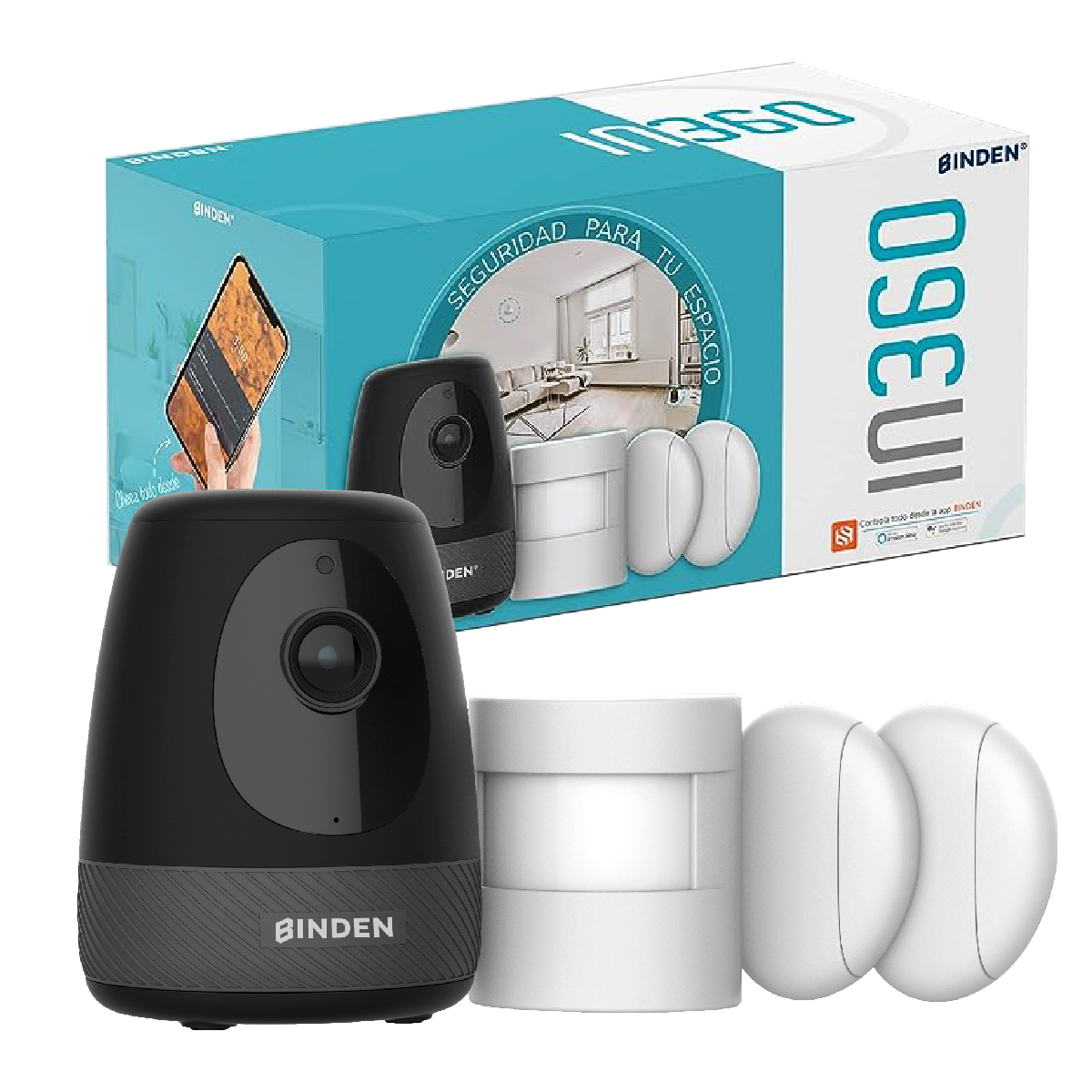 Foto 8 pulgar | Kit de Seguridad In360 para Interiores Compatible con Alexa Google Assistant