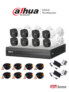 Foto 1 | Cámaras de Seguridad Dahua DH-KIT/XVR1B08-I/8-B1A21N-0360 8 Unidades + Accesorios Incluidos