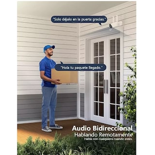 Foto 3 | Cámara de Seguridad Eo Safe Imports Esi-6176 color Blanco Wifi Exterior Inalámbrica con Alexa