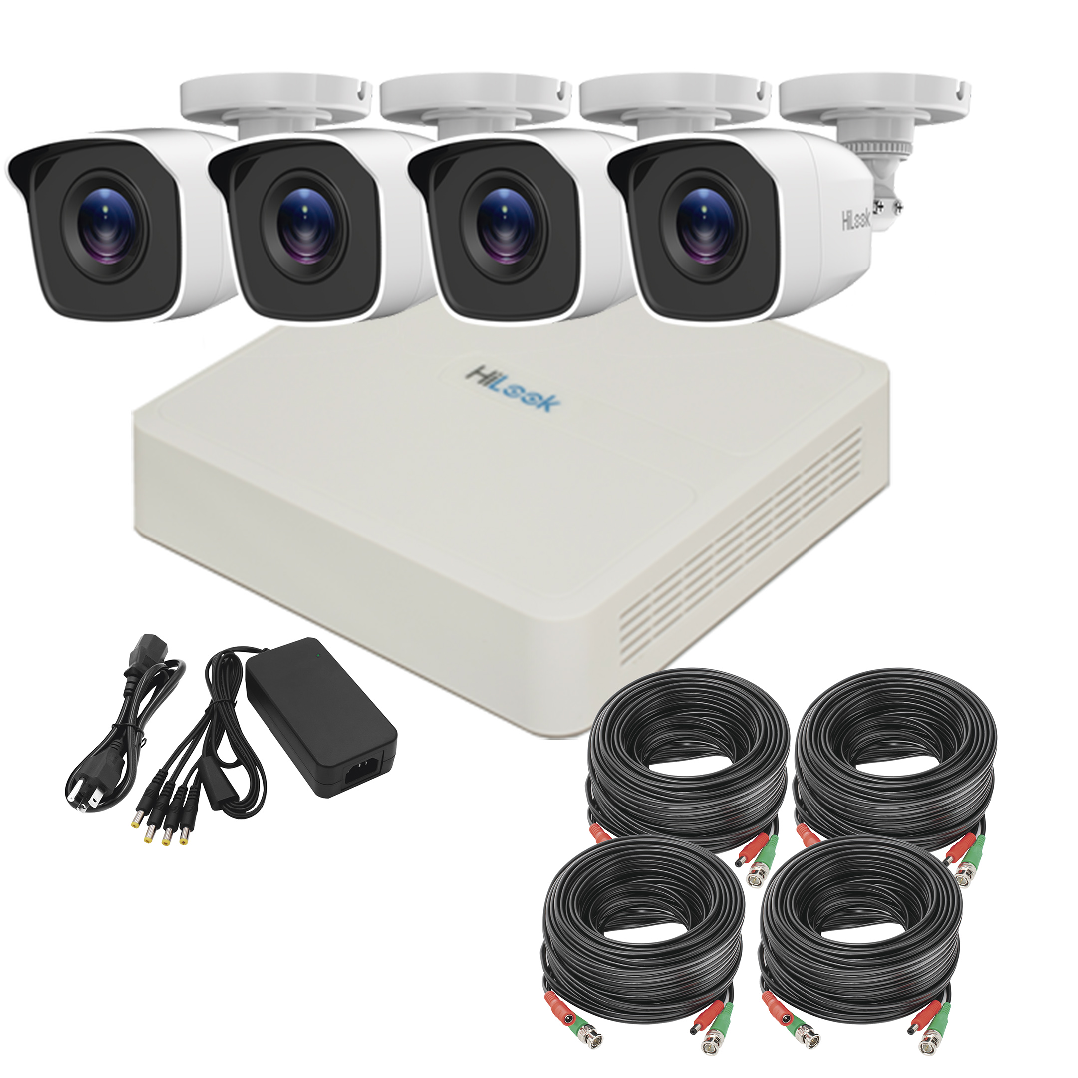 Kit Cámaras de Vigilancia HD HILOOK BY HIKVISION 720 P para Exterior Vista en App